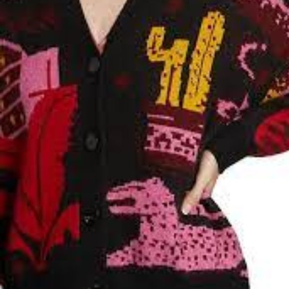 FARM Rio Black Tropical Magic Cardigan - Picture 4 of 15